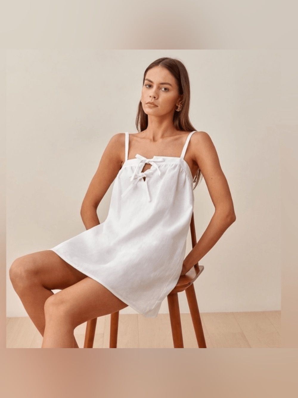 Reformation Winifred Linen Dress